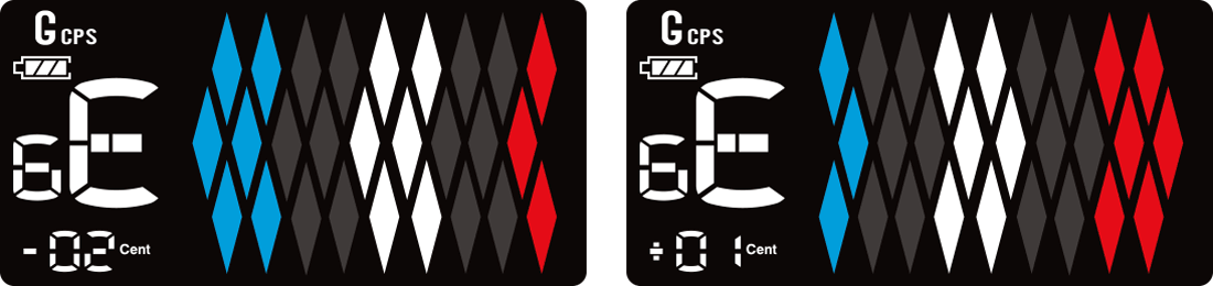 Cherub Flow Tune Clip-on Rechargeable Instrument Tuner Five Tuning Modes for All Instruments