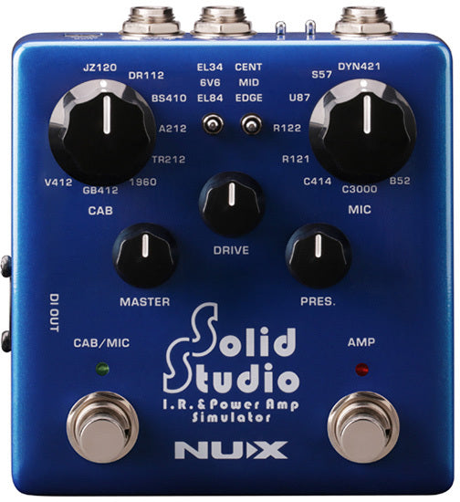 NU-X Verdugo Series Solid Studio IR & Power Amp Simulator World Class Amp, Cab & Mic Simulator