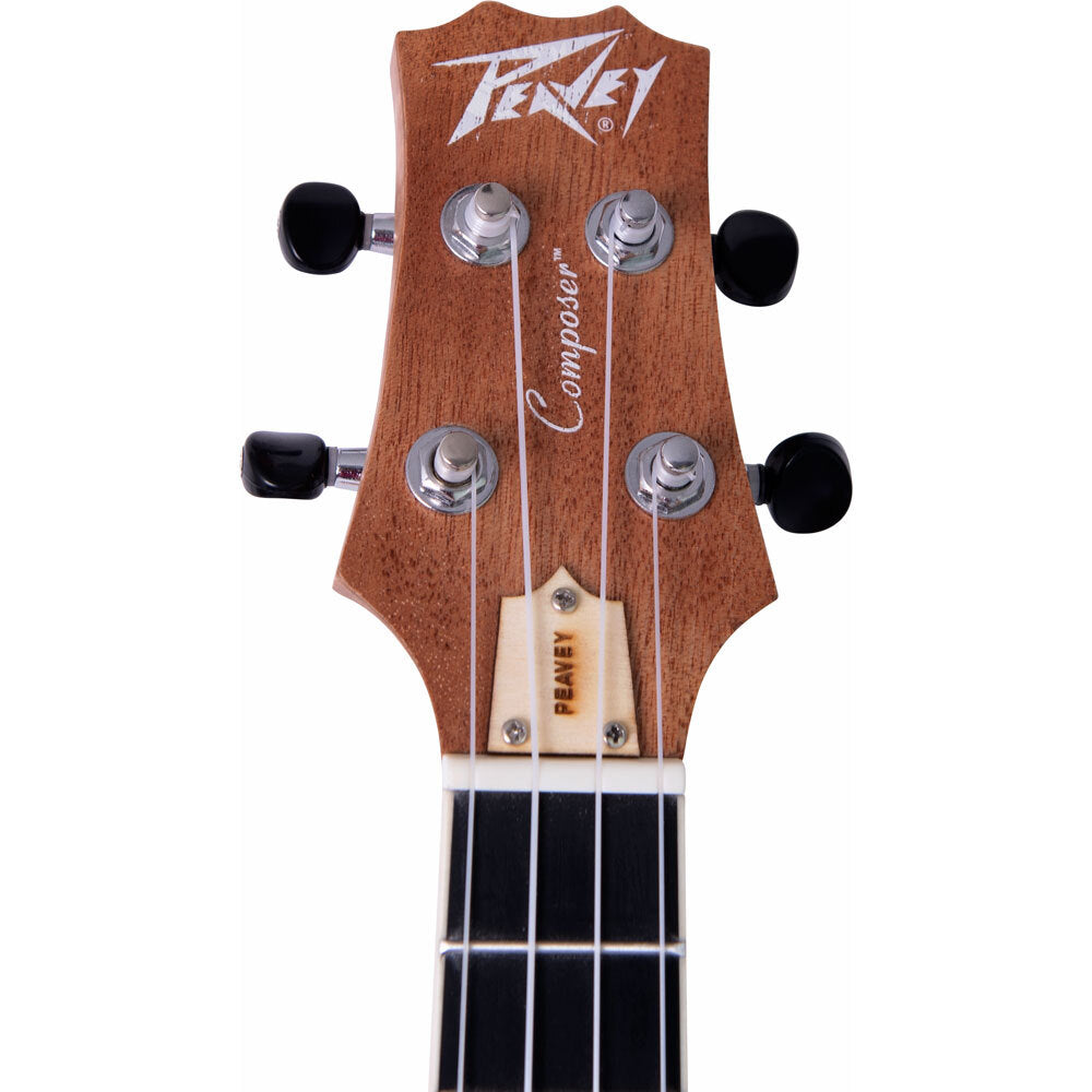 Peavey Delta Woods Series Composer Concert Ukulele in Natural Matte Finish Exclusive Wing Vent Technology