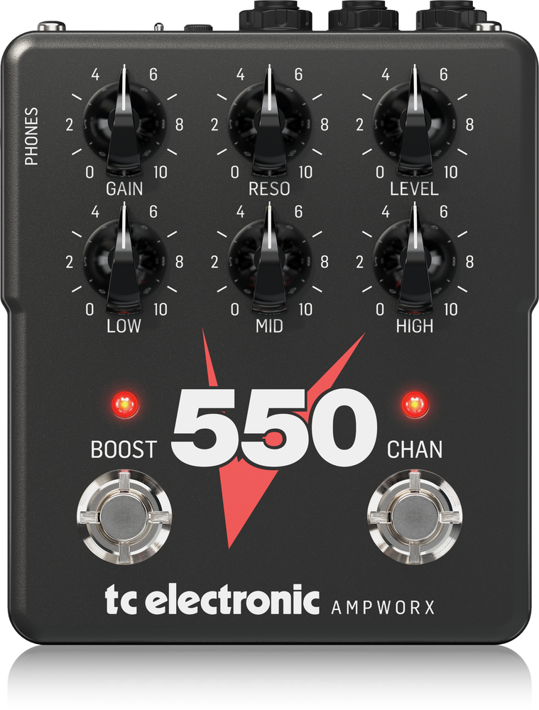 TC ELECTRONIC V550 DUAL CH GUITAR PREAMP PEDAL