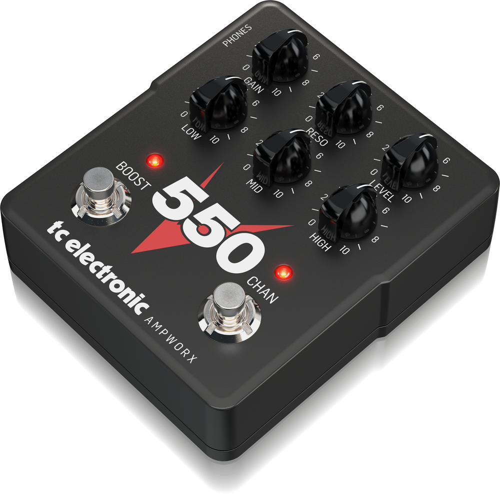 TC ELECTRONIC V550 DUAL CH GUITAR PREAMP PEDAL