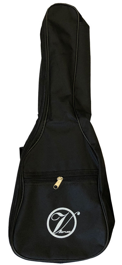 Vorson LP Style Solid Body Electric Ukulele in Quilted Orange Comes with Carry Bag