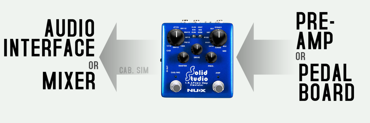 NU-X Verdugo Series Solid Studio IR & Power Amp Simulator World Class Amp, Cab & Mic Simulator
