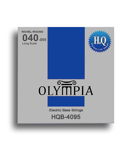Olympia HQ Series Electric Bass Long Scale String Set (40-95) For Electric Bass Guitars