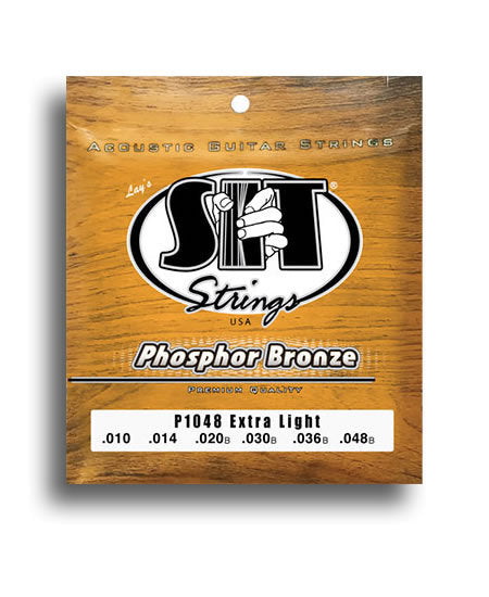 SIT 92/8 Phosphor Bronze Extra Light Guitar String Set (10-48) Made in the USA